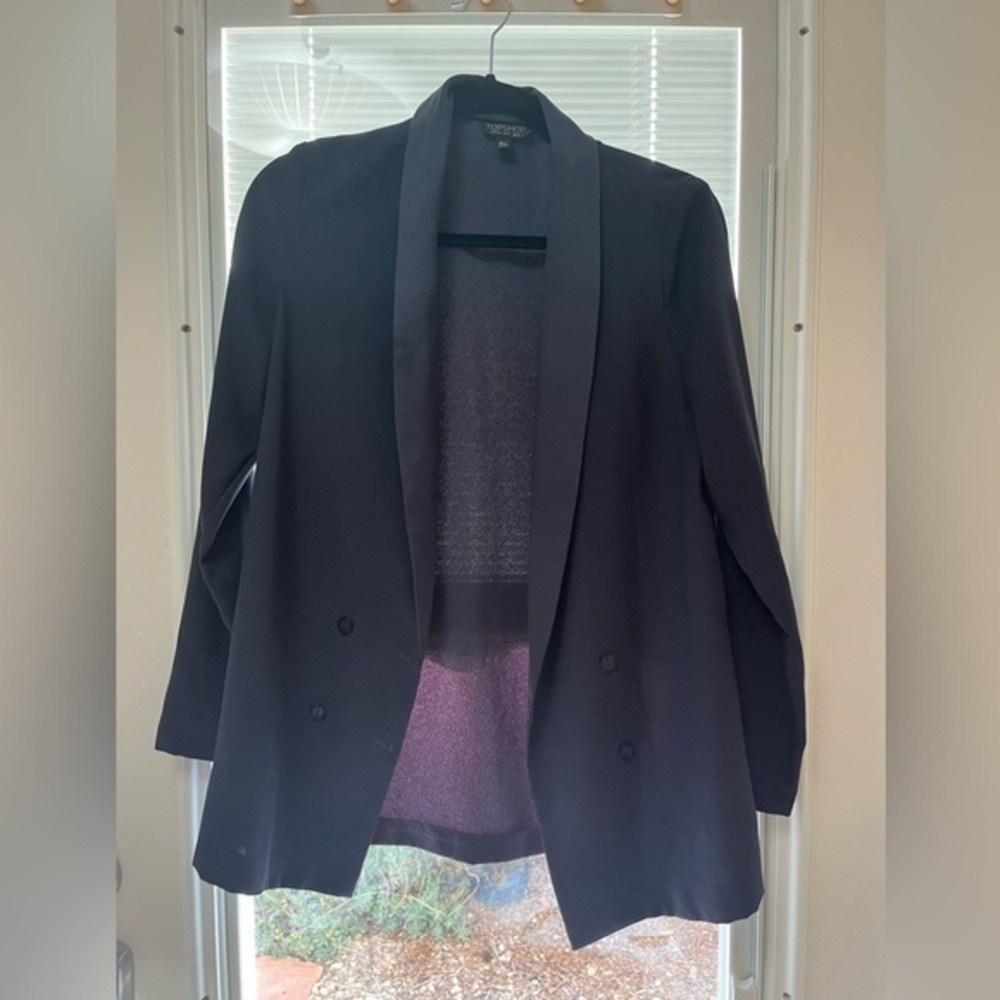 Topshop Navy Blue Blazer Like New